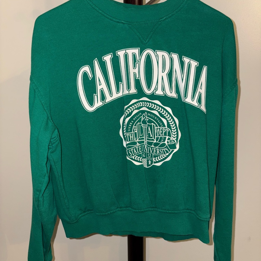 H&M Teal California Sweatshirt